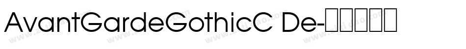 AvantGardeGothicC De字体转换
